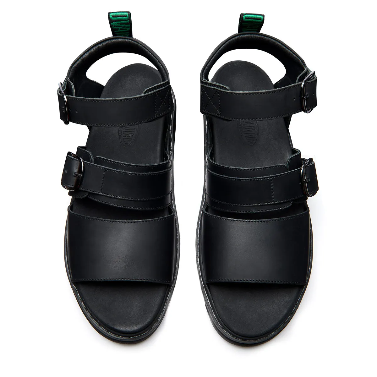 Lavendon - Black Greasy Two Strap Sandal sold by Solovair product image thumbnail 3