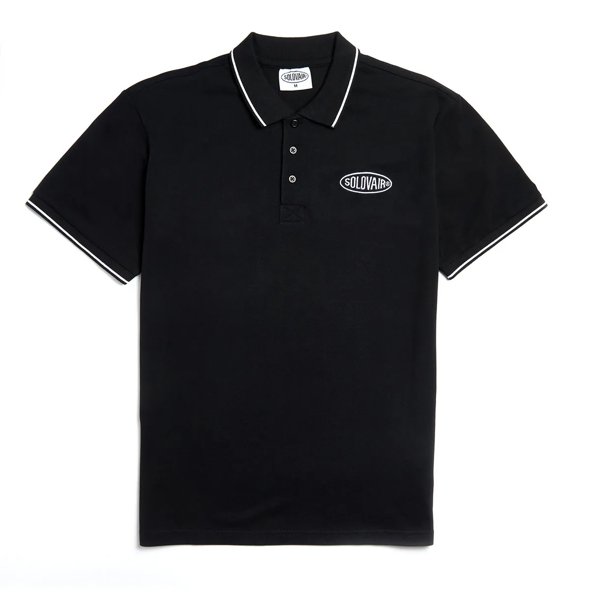Solovair S/S Polo Shirt - Black sold by Solovair