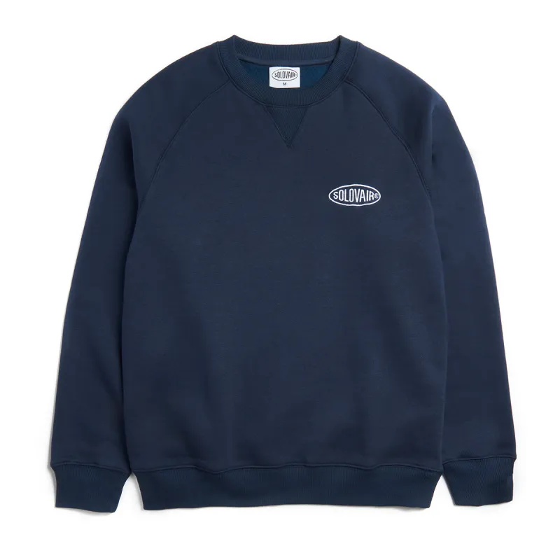 Solovair L/S Logo Sweatshirt - Navy sold by Solovair