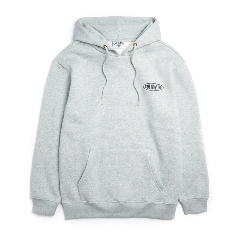 Solovair L/S Logo Pullover Hoodie - Grey sold by Solovair