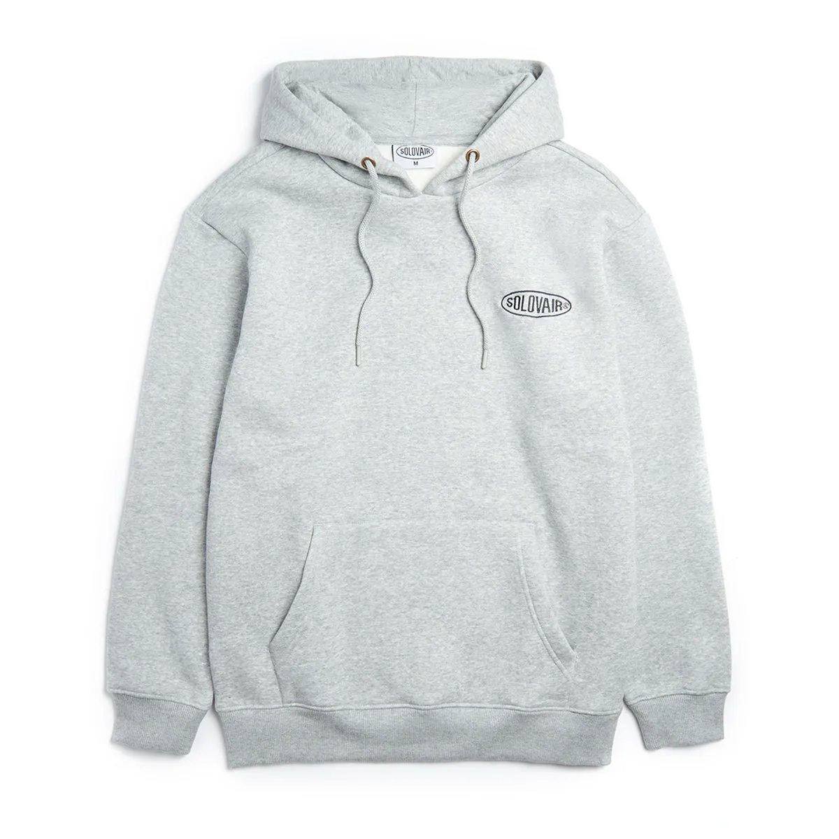 Solovair L/S Logo Pullover Hoodie - Grey sold by Solovair