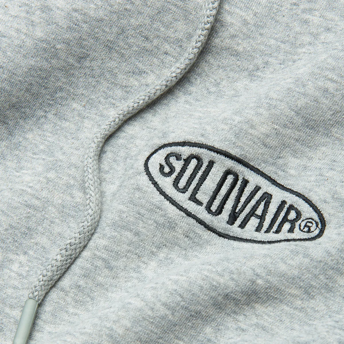 Solovair L/S Logo Pullover Hoodie - Grey sold by Solovair product image thumbnail 4