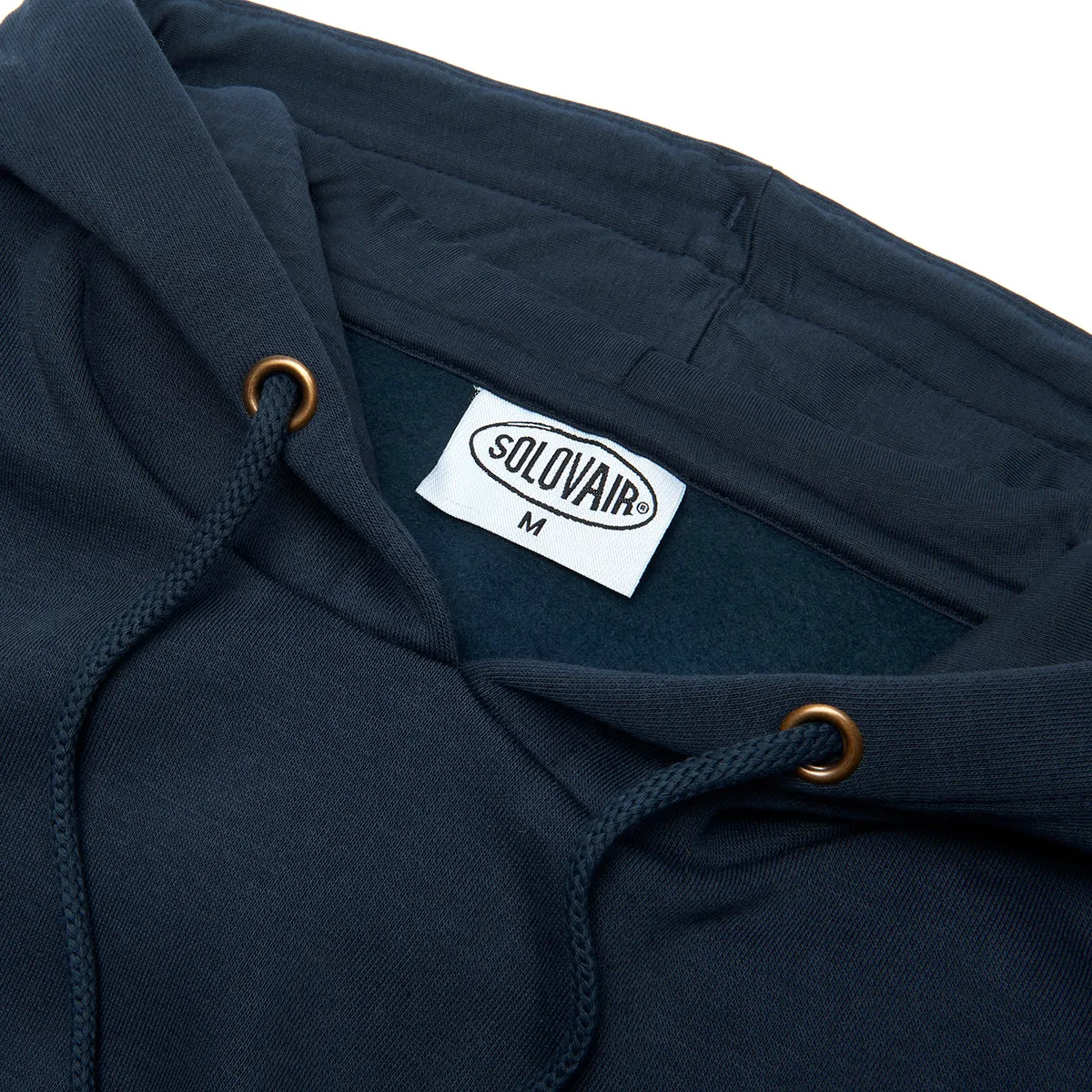 Solovair L/S Logo Pullover Hoodie - Navy sold by Solovair product image thumbnail 3