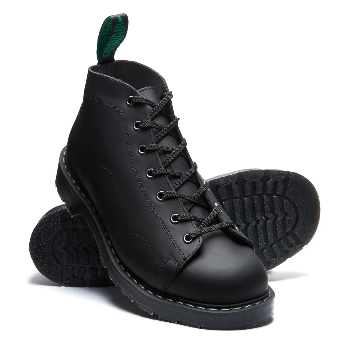 Black Greasy 7 Eye Monkey Boot sold by Solovair product image thumbnail 2