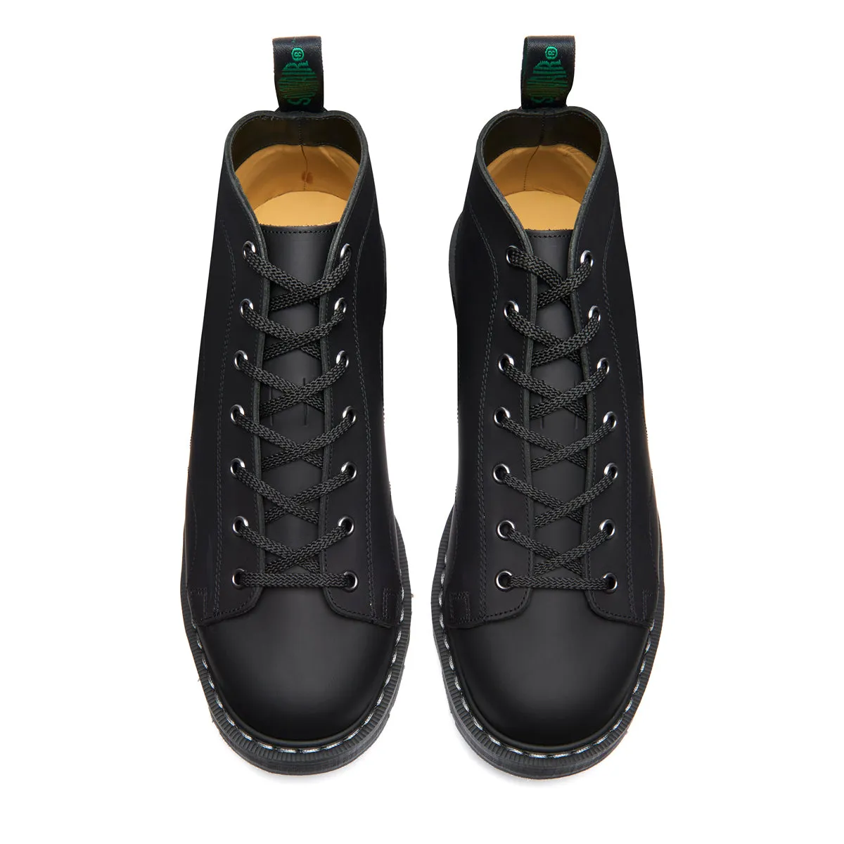 Black Greasy 7 Eye Monkey Boot sold by Solovair product image thumbnail 3