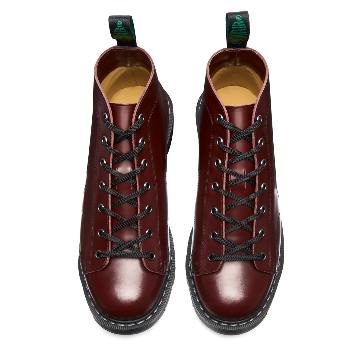 Oxblood Hi-Shine 7 Eye Monkey Boot sold by Solovair product image thumbnail 3
