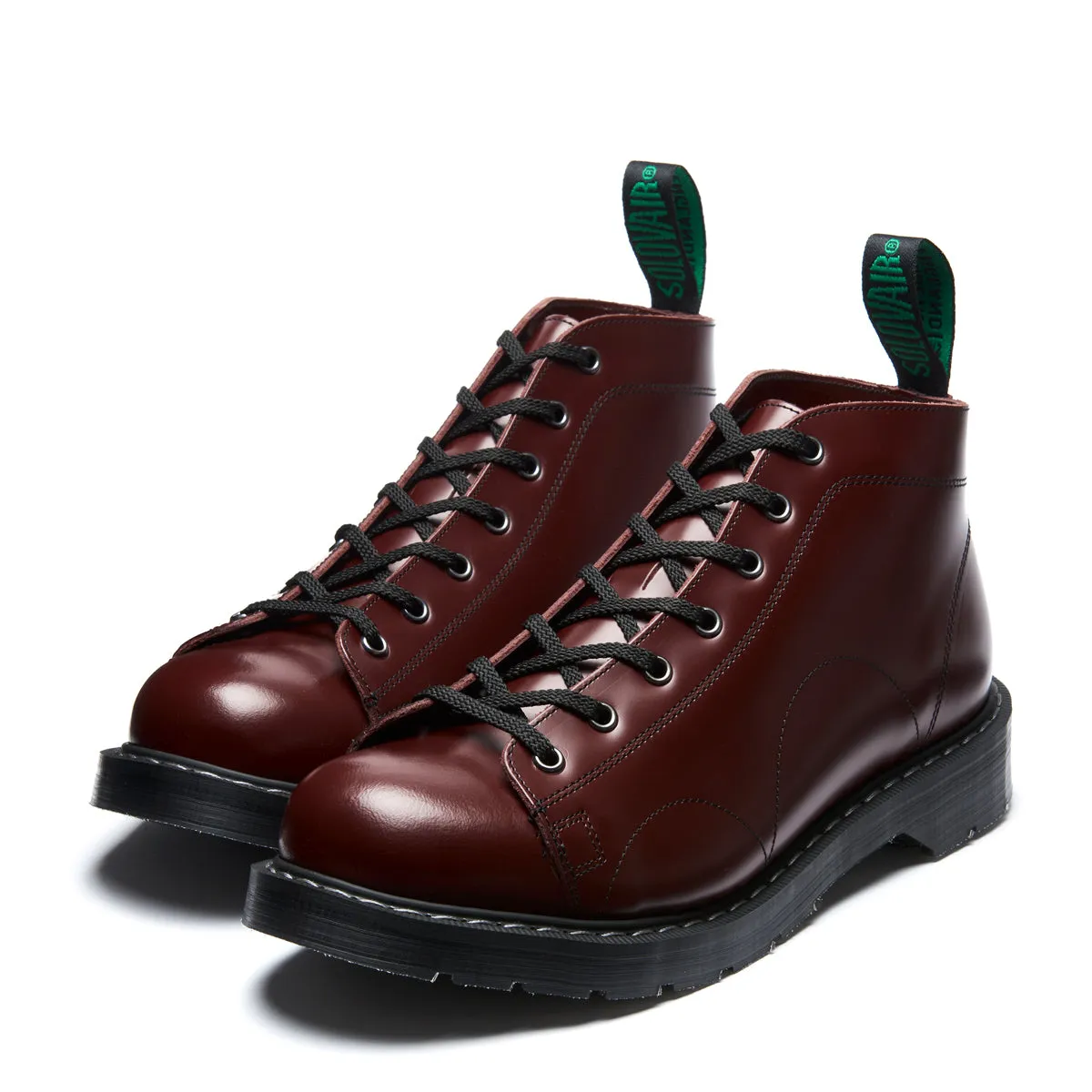 Oxblood Hi-Shine 7 Eye Monkey Boot sold by Solovair product image thumbnail 4