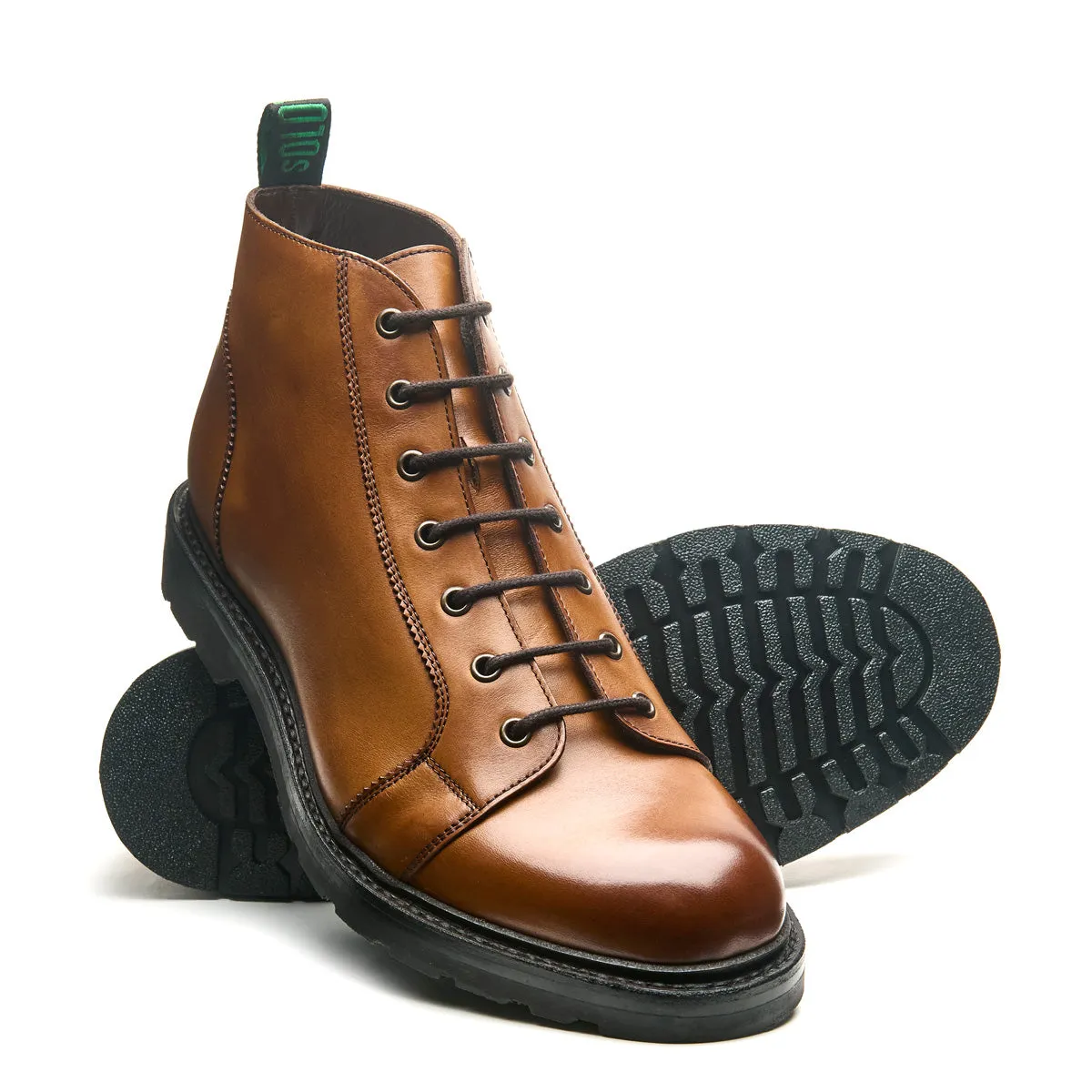 Tan Calf 7 Eye Monkey Boot sold by Solovair product image thumbnail 2