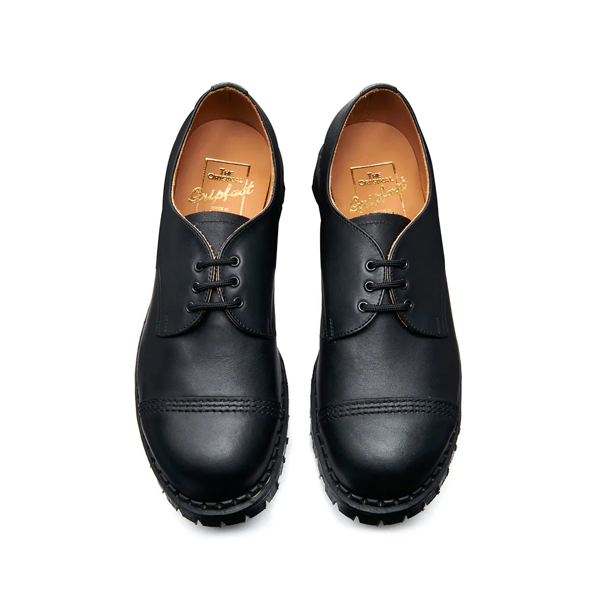 Black Greasy Steel Toe Capped Gibson Shoe sold by Solovair product image thumbnail 3