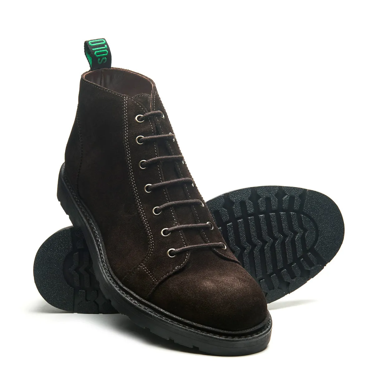 Brown Suede 7 Eye Monkey Boot sold by Solovair product image thumbnail 2