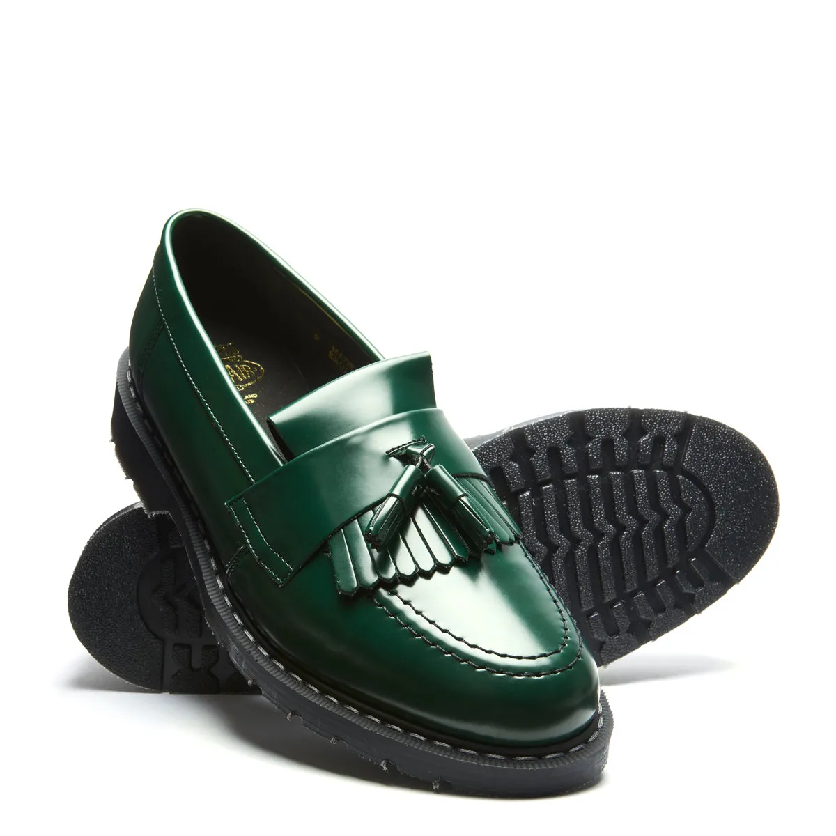 Green Vegan Hi-Shine Tassel Loafer sold by Solovair product image thumbnail 2