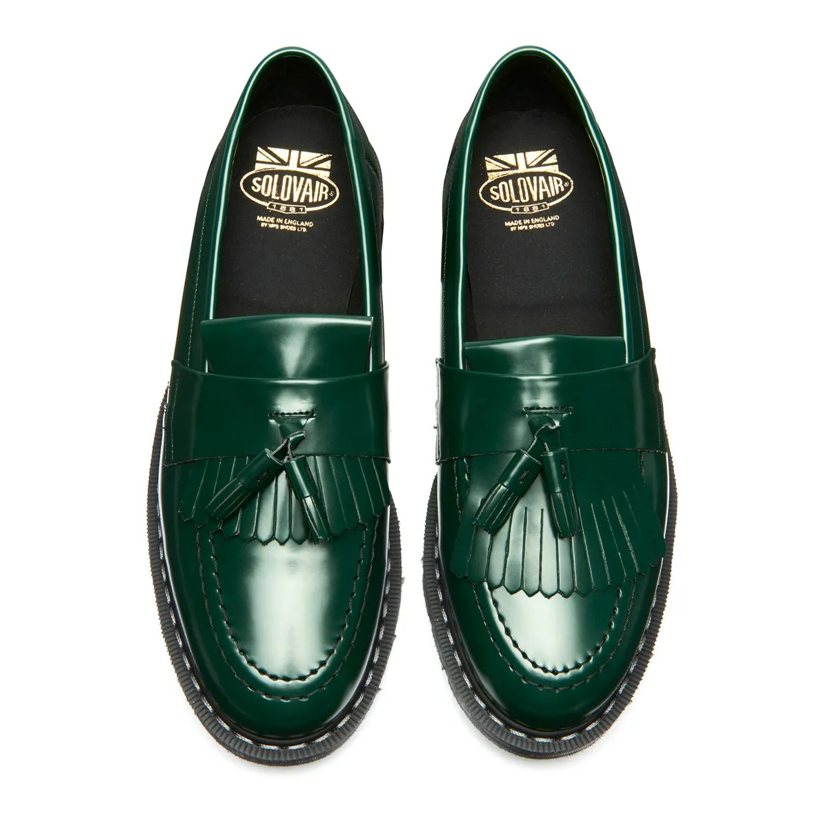 Green Vegan Hi-Shine Tassel Loafer sold by Solovair product image thumbnail 3