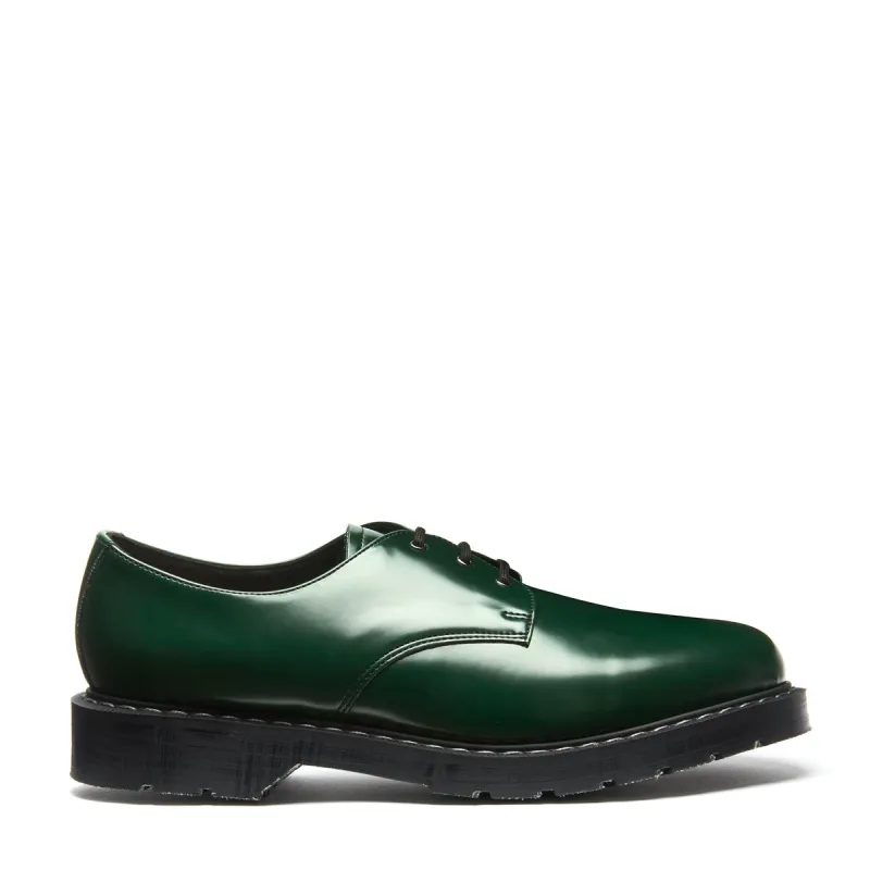 Green Vegan Hi-Shine Gibson Shoe made by Solovair