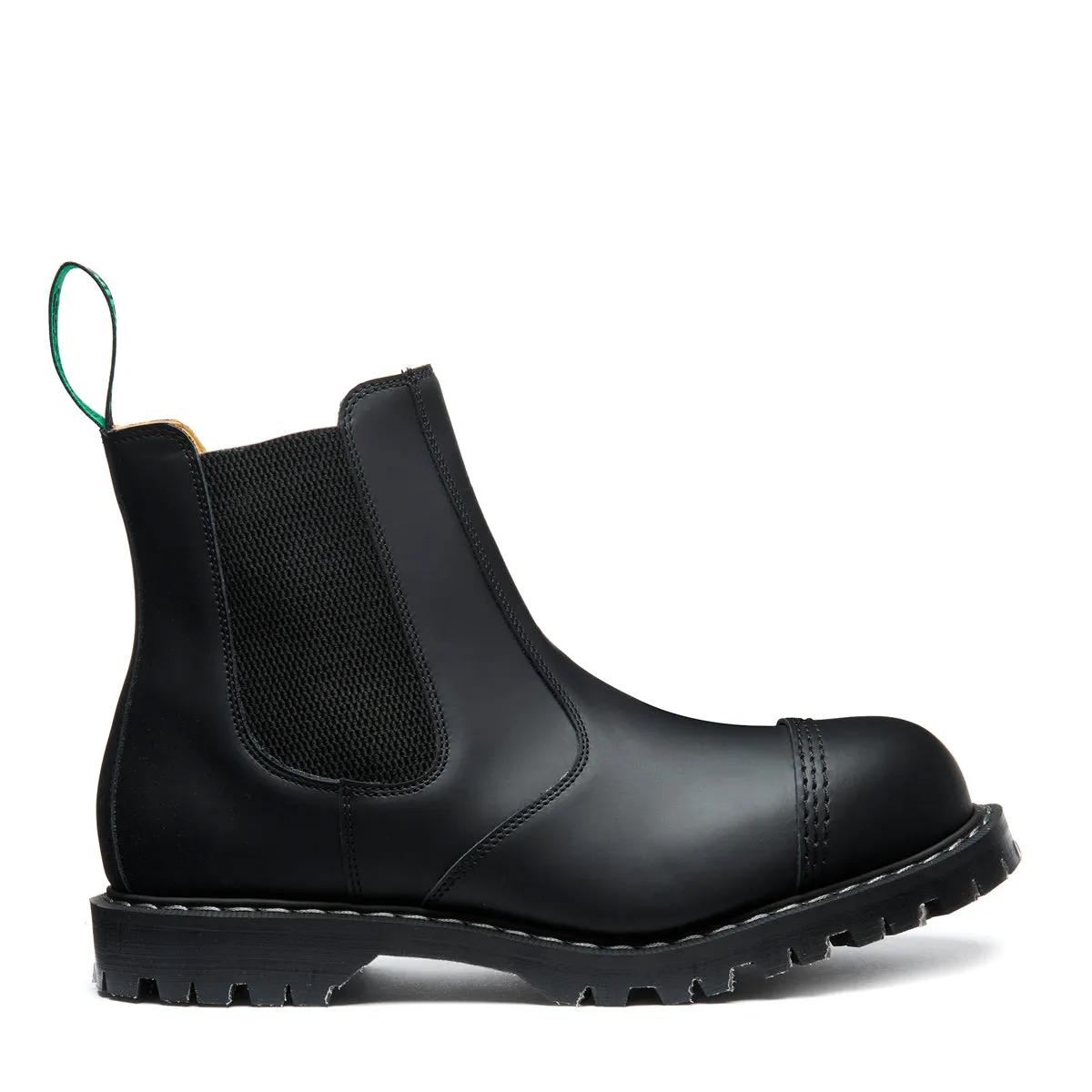 Black Greasy Steel Toe Dealer Boot sold by Solovair