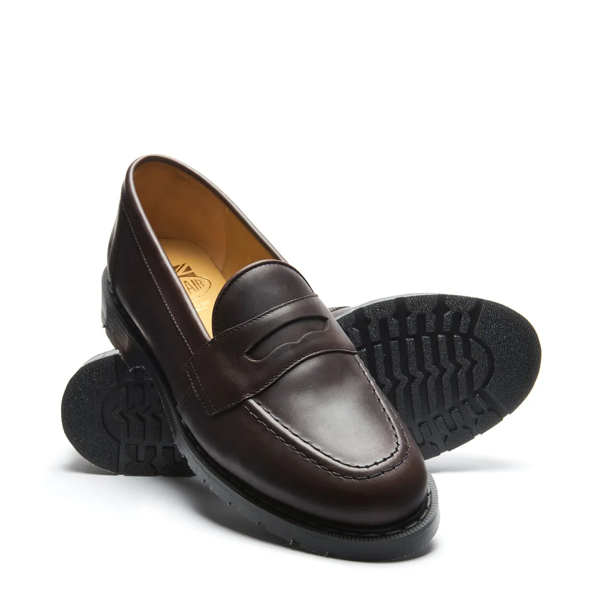 Brown Greasy Penny Loafer sold by Solovair product image thumbnail 2