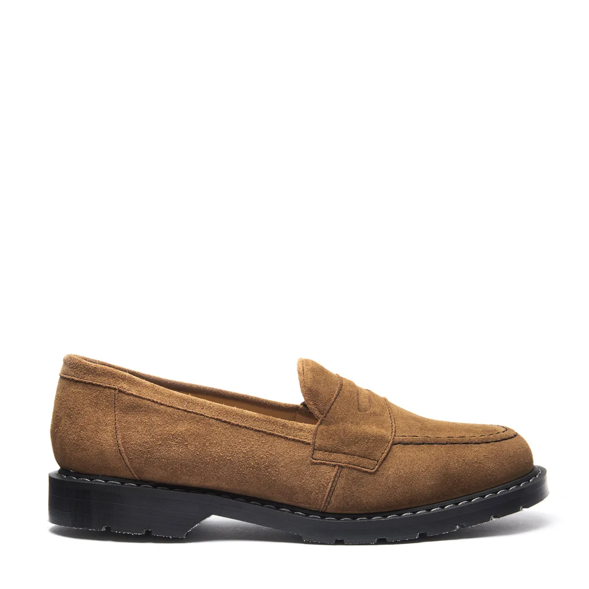 Tan Suede Penny Loafer sold by Solovair