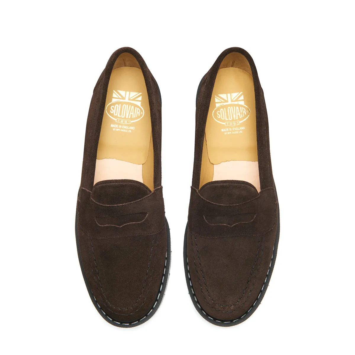 Brown Suede Penny Loafer sold by Solovair product image thumbnail 3