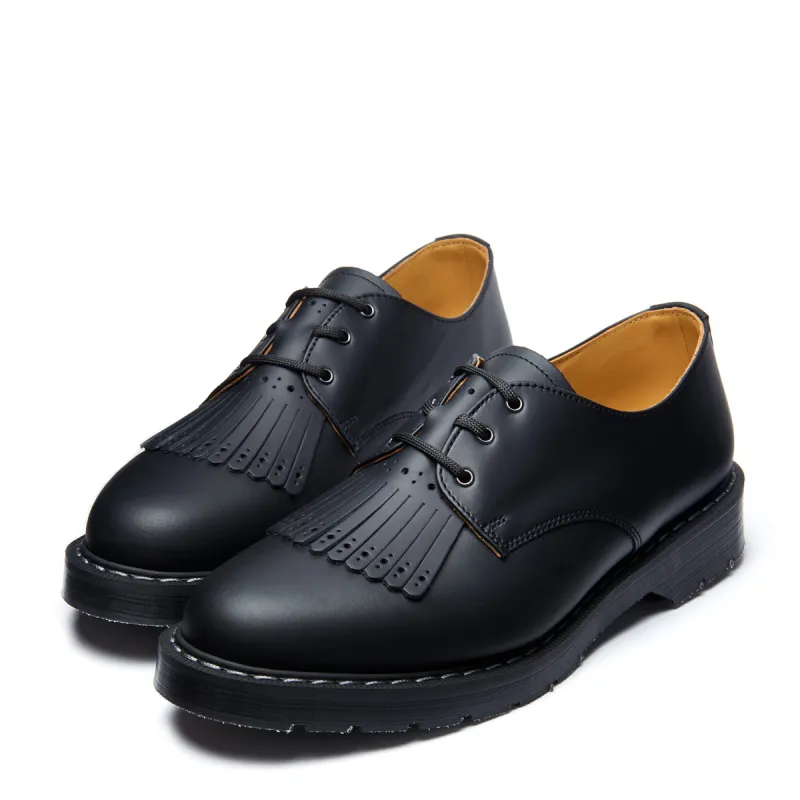 Black Greasy Gibson Shoe & Brogue Kiltie made by Solovair