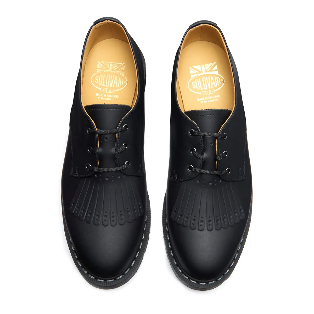 Black Greasy Gibson Shoe & Brogue Kiltie sold by Solovair product image thumbnail 2