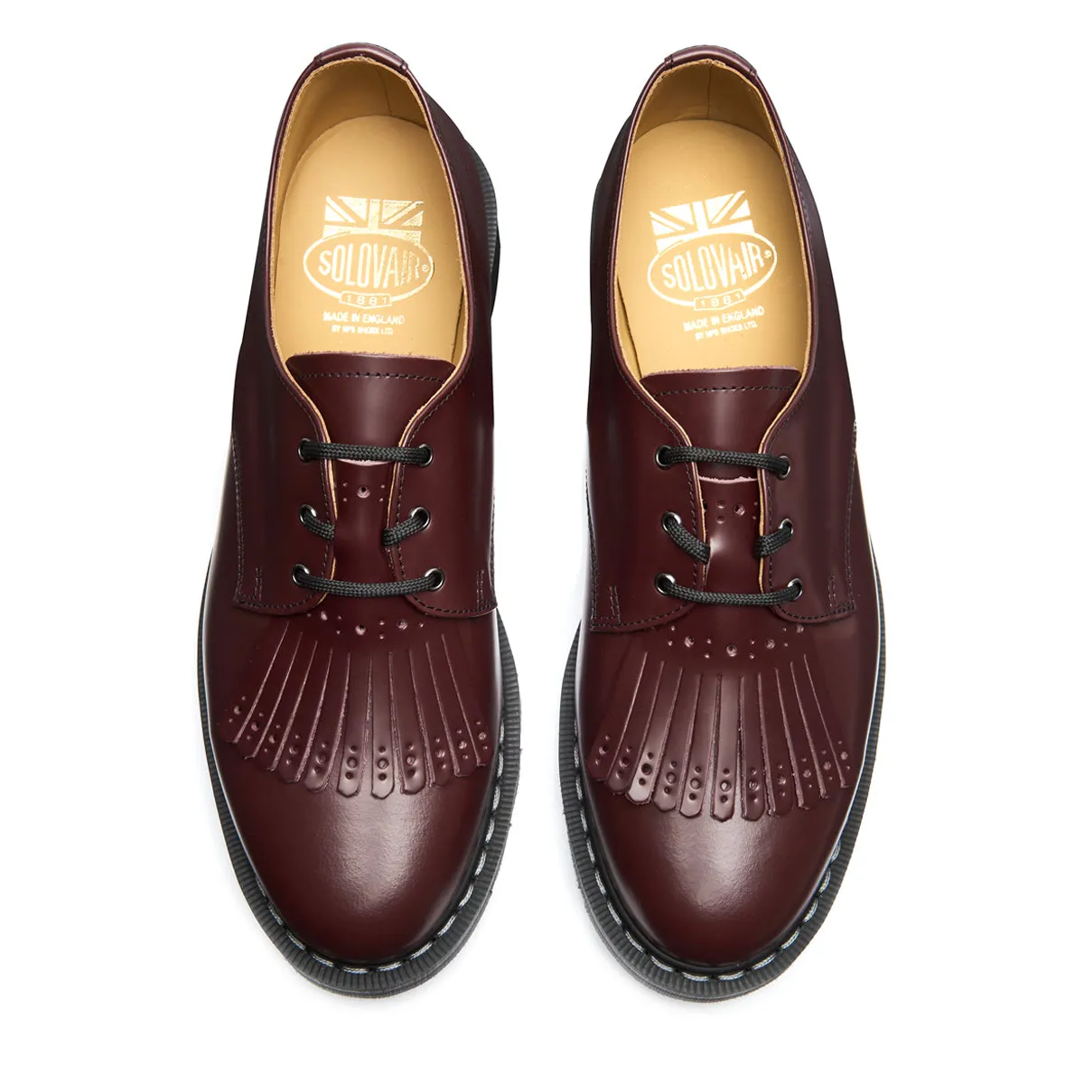 Oxblood Hi-Shine Gibson Shoe & Brogue Kiltie sold by Solovair product image thumbnail 2