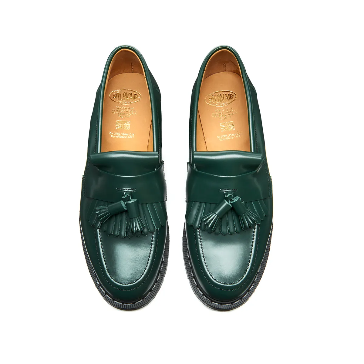 Green Hi-Shine Tassel Loafer sold by Solovair product image thumbnail 4