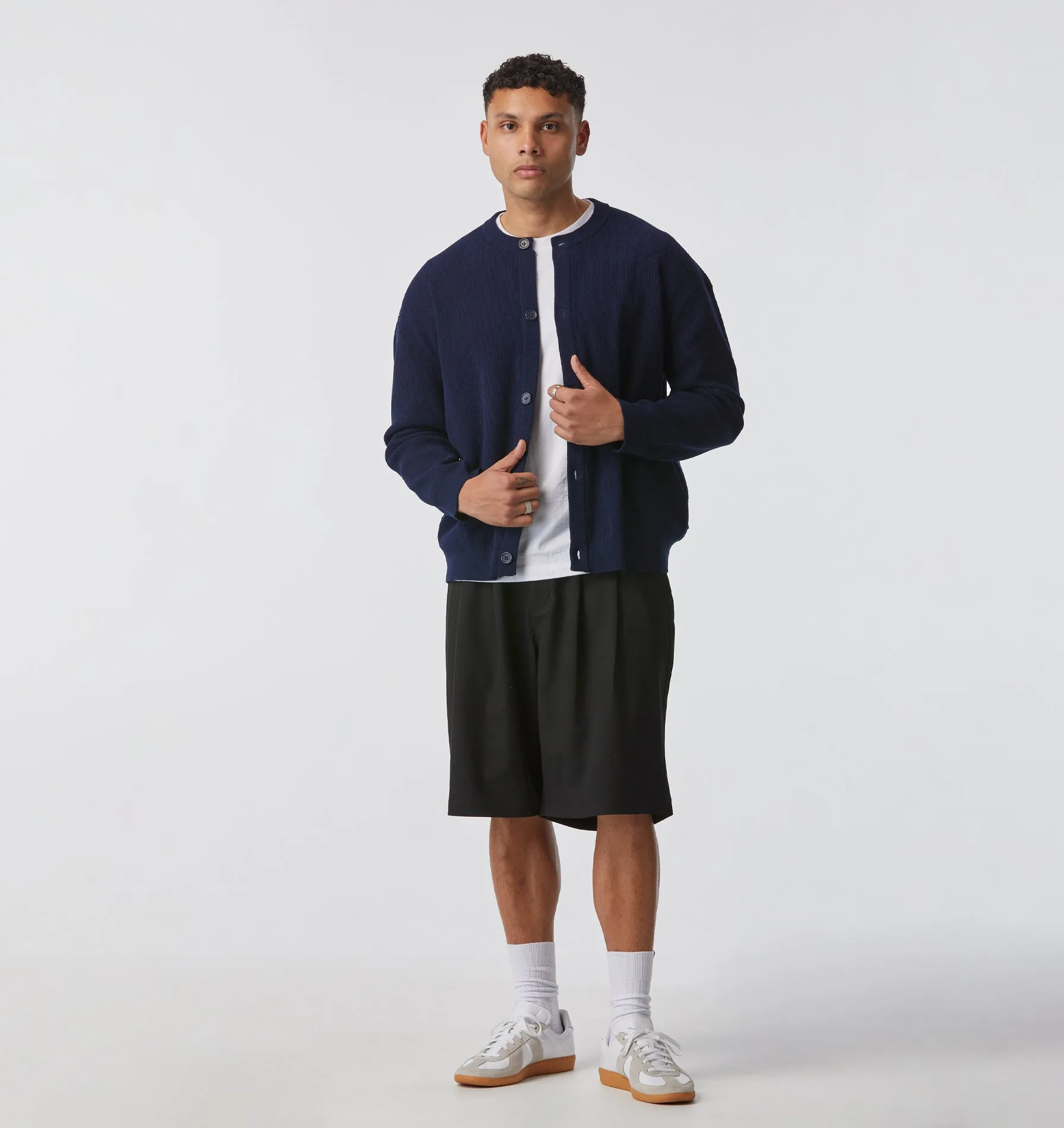 Drew Knit Cardigan - Navy sold by I Love Ugly product image thumbnail 2