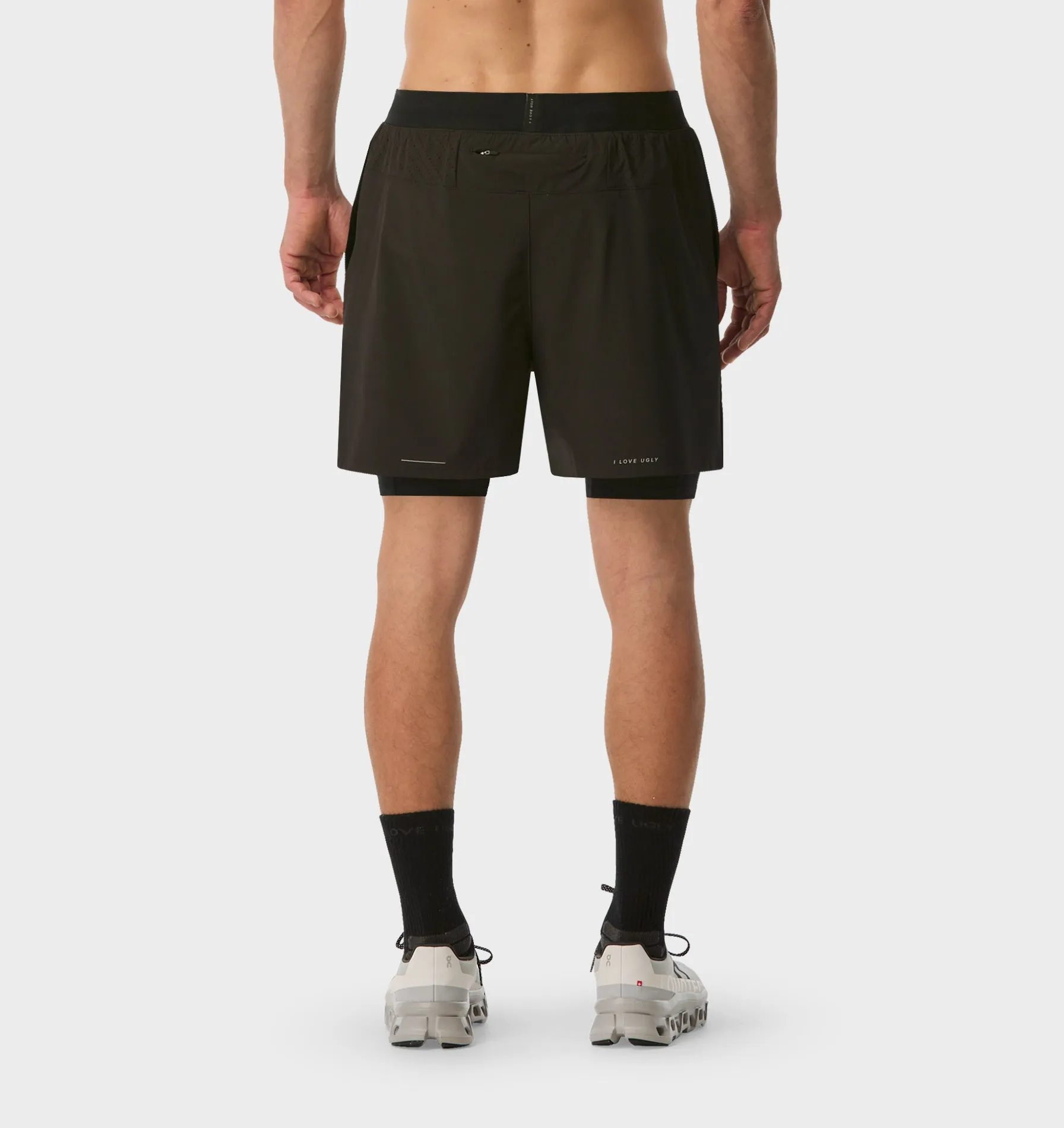 Active 5 Inch 2 In 1 Shorts - Black sold by I Love Ugly product image thumbnail 4