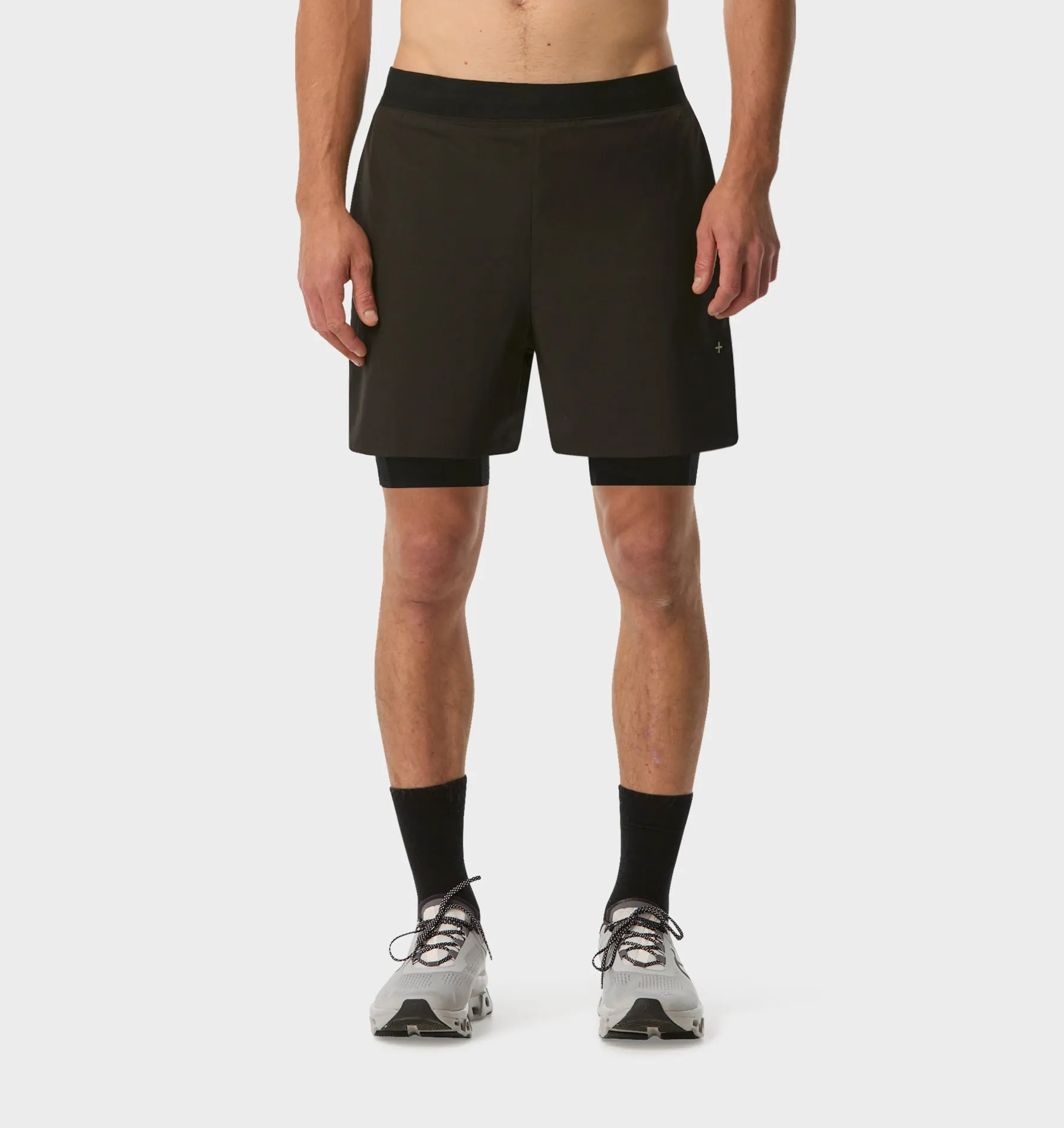 Active 5 Inch 2 In 1 Shorts - Black sold by I Love Ugly