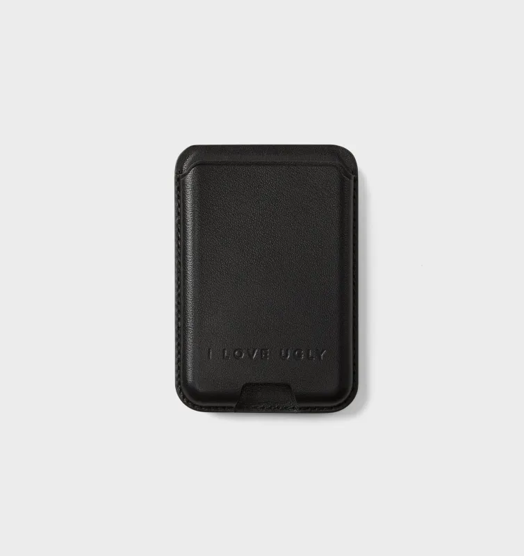 Leather Mag-Safe Card Holder - Black sold by I Love Ugly
