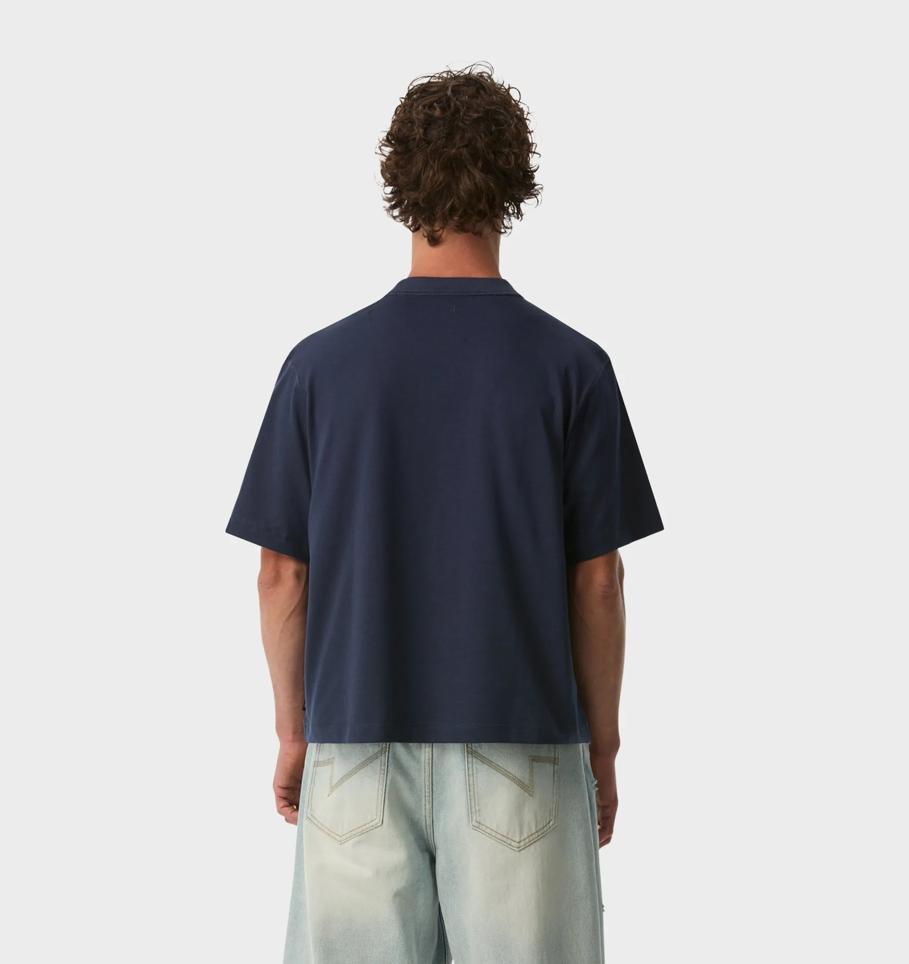 Crop Box Tee - Indigo sold by I Love Ugly product image thumbnail 4