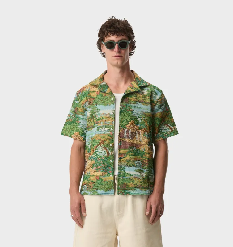 Cuban Collar SS Shirt - Orchard sold by I Love Ugly