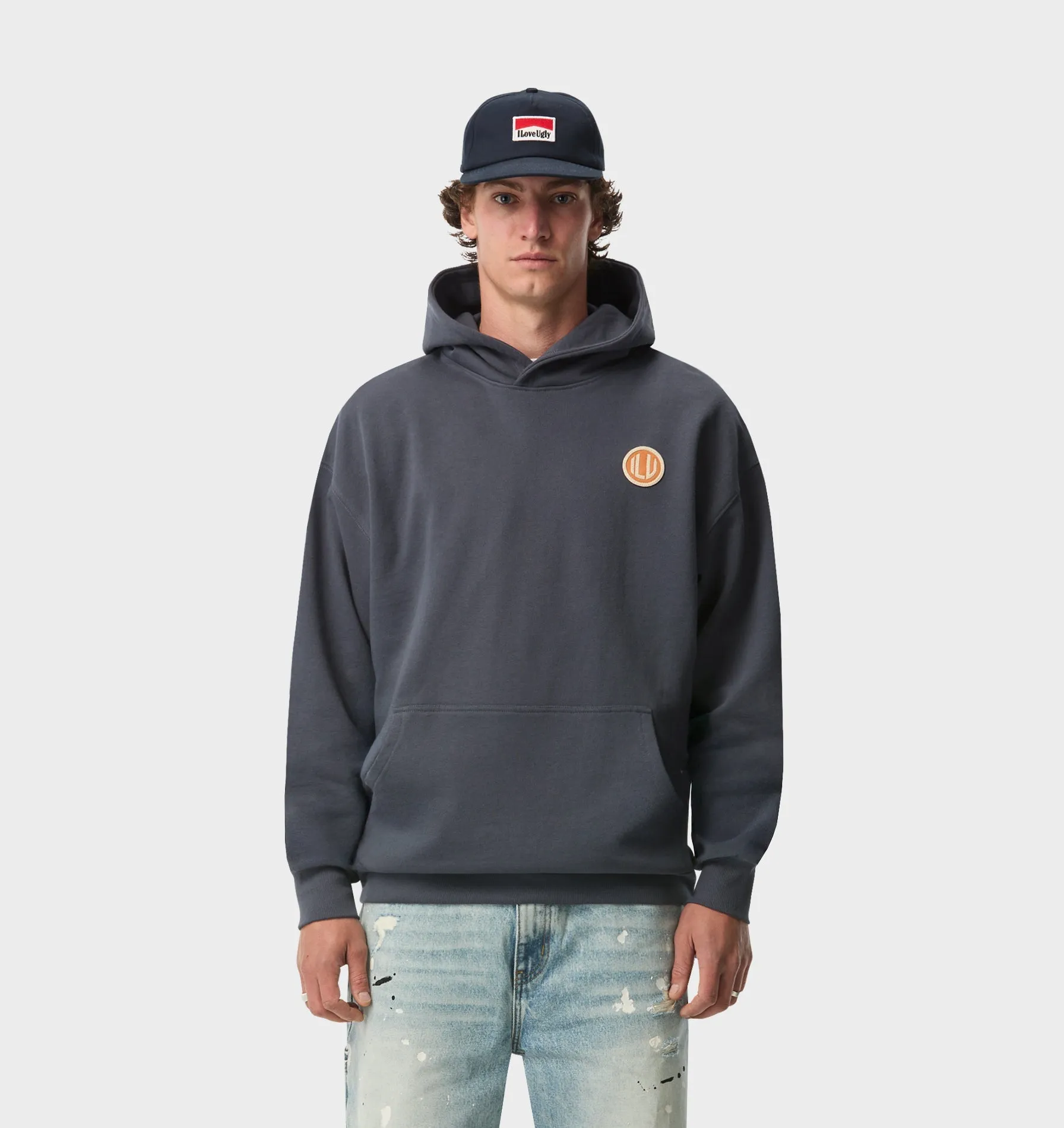 Patchwork Box Hood 2.0 - Indigo sold by I Love Ugly product image thumbnail 2