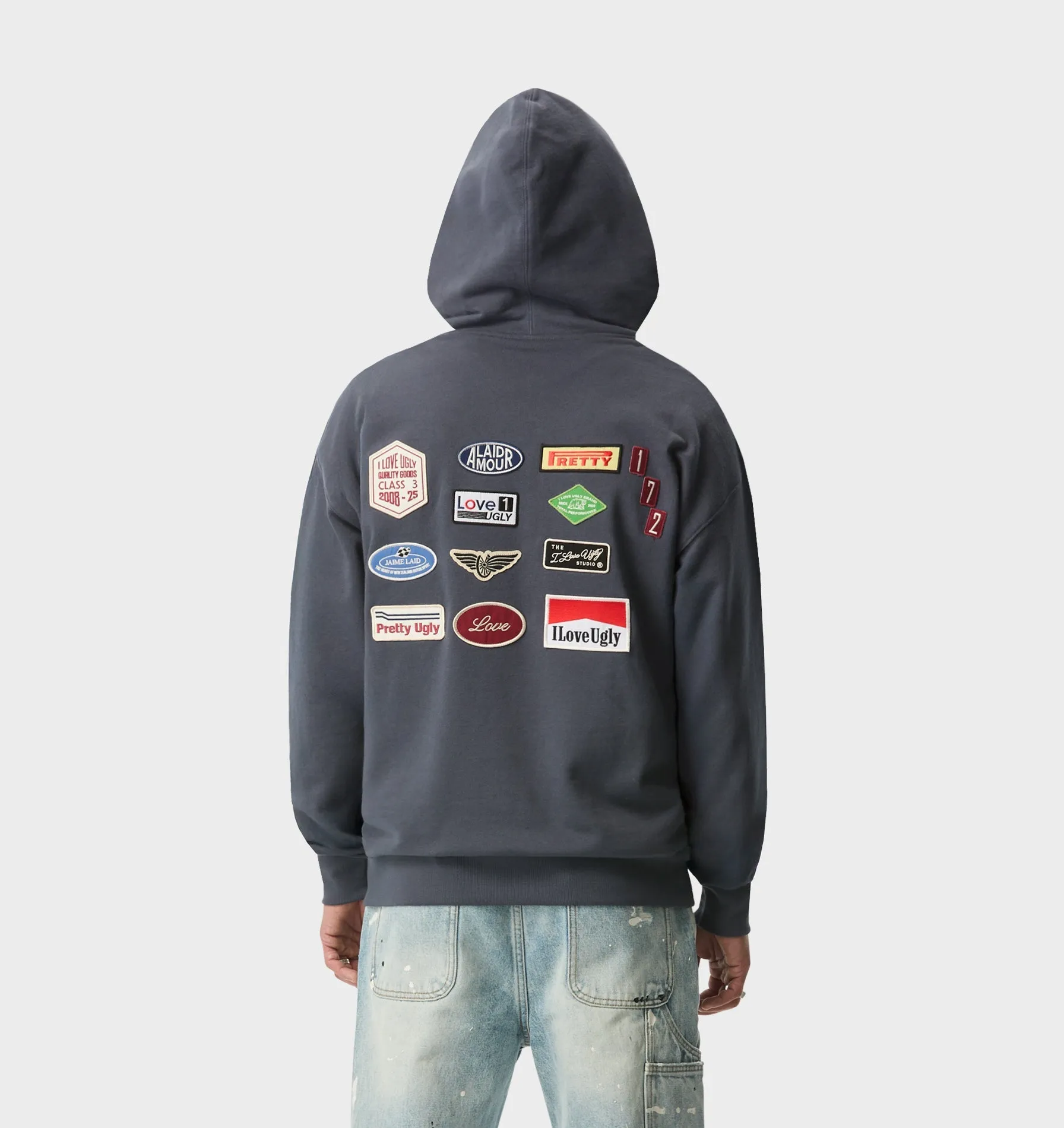 Patchwork Box Hood 2.0 - Indigo sold by I Love Ugly