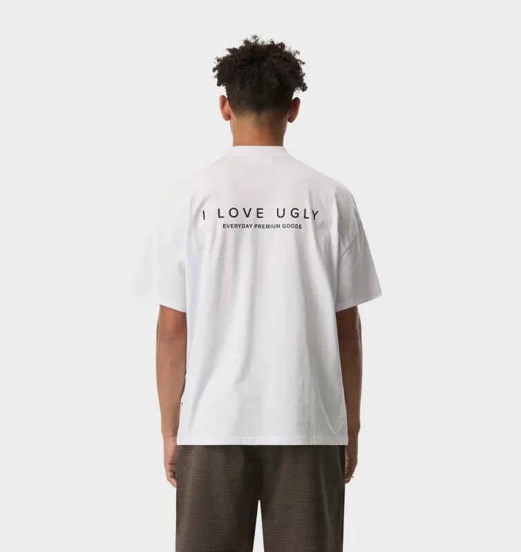 Premium Goods Box Tee 2.0 - White sold by I Love Ugly