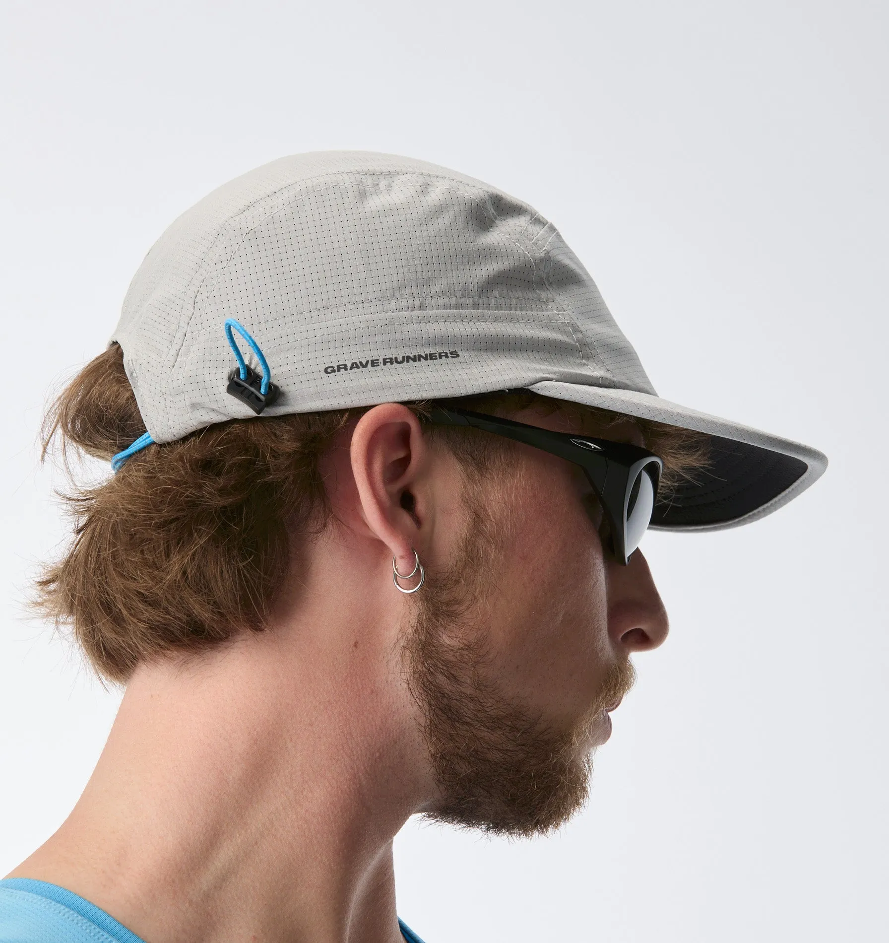 GR X ILU Active 5 Panel Cap - Light Grey sold by I Love Ugly product image thumbnail 5