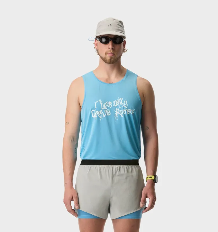 GR X ILU Active Singlet - Ice Blue sold by I Love Ugly
