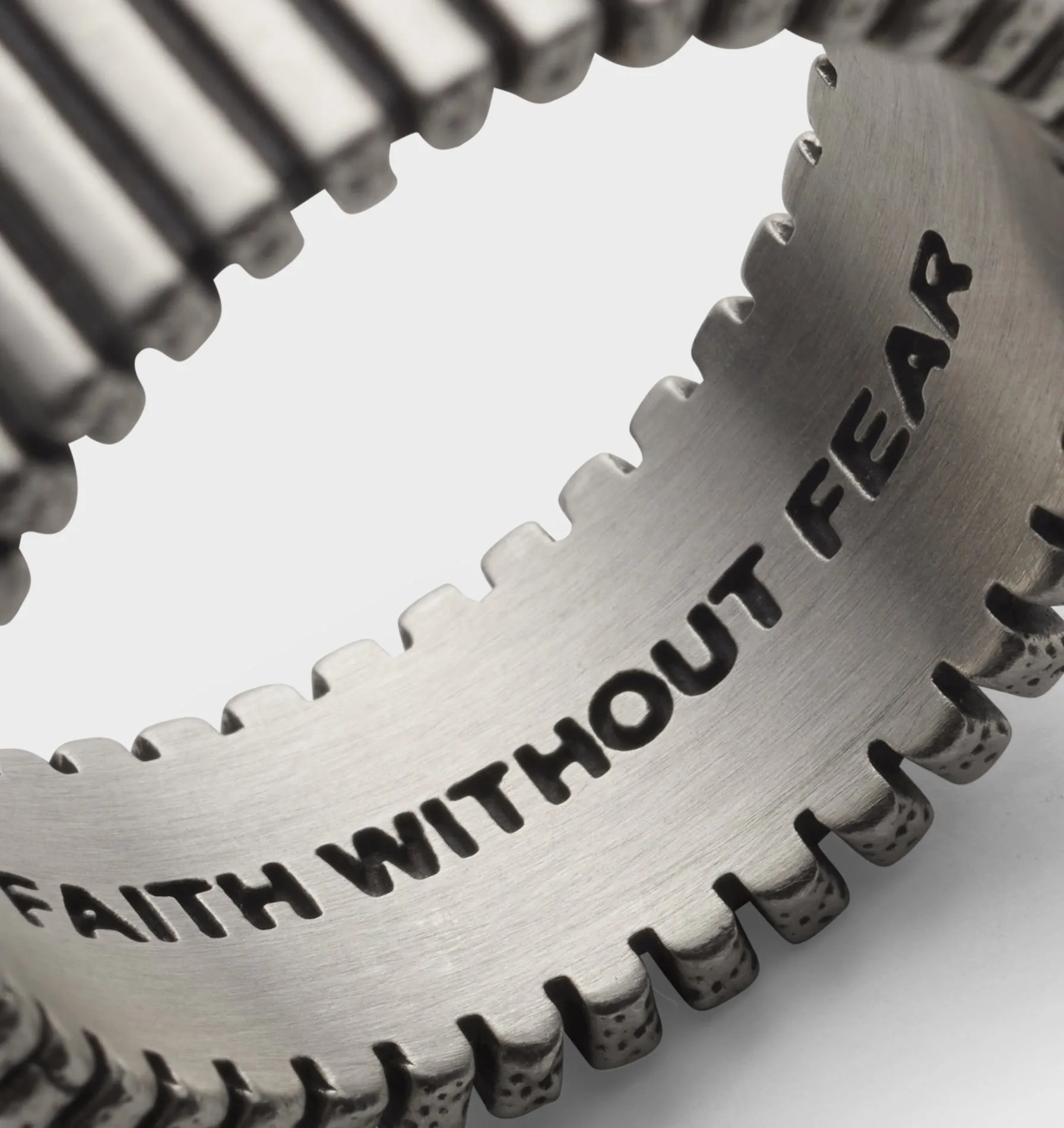 Ribbed Band Ring - Silver sold by I Love Ugly product image thumbnail 3