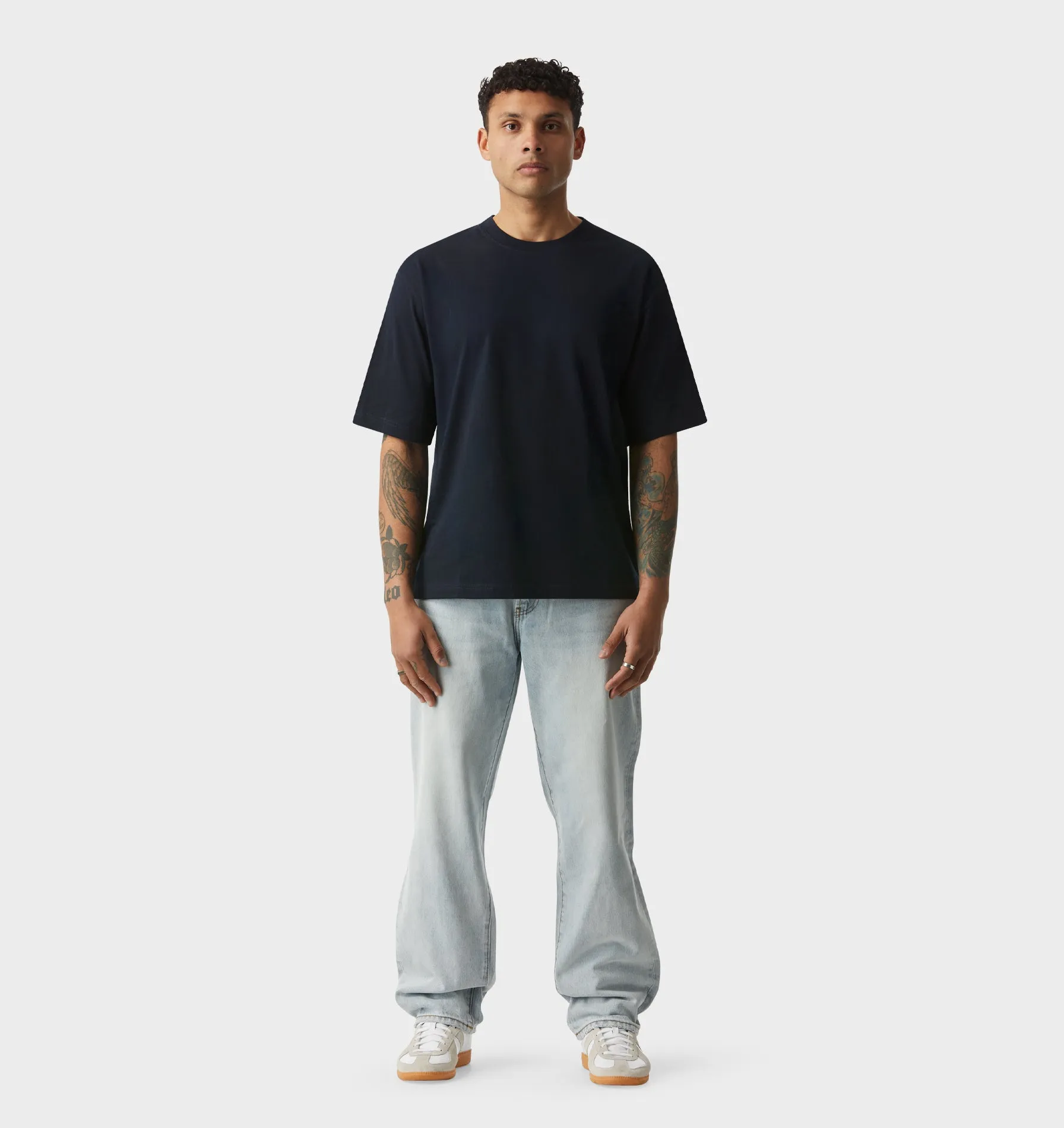 Isaac Cotton Tee - Midnight Navy sold by I Love Ugly product image thumbnail 5