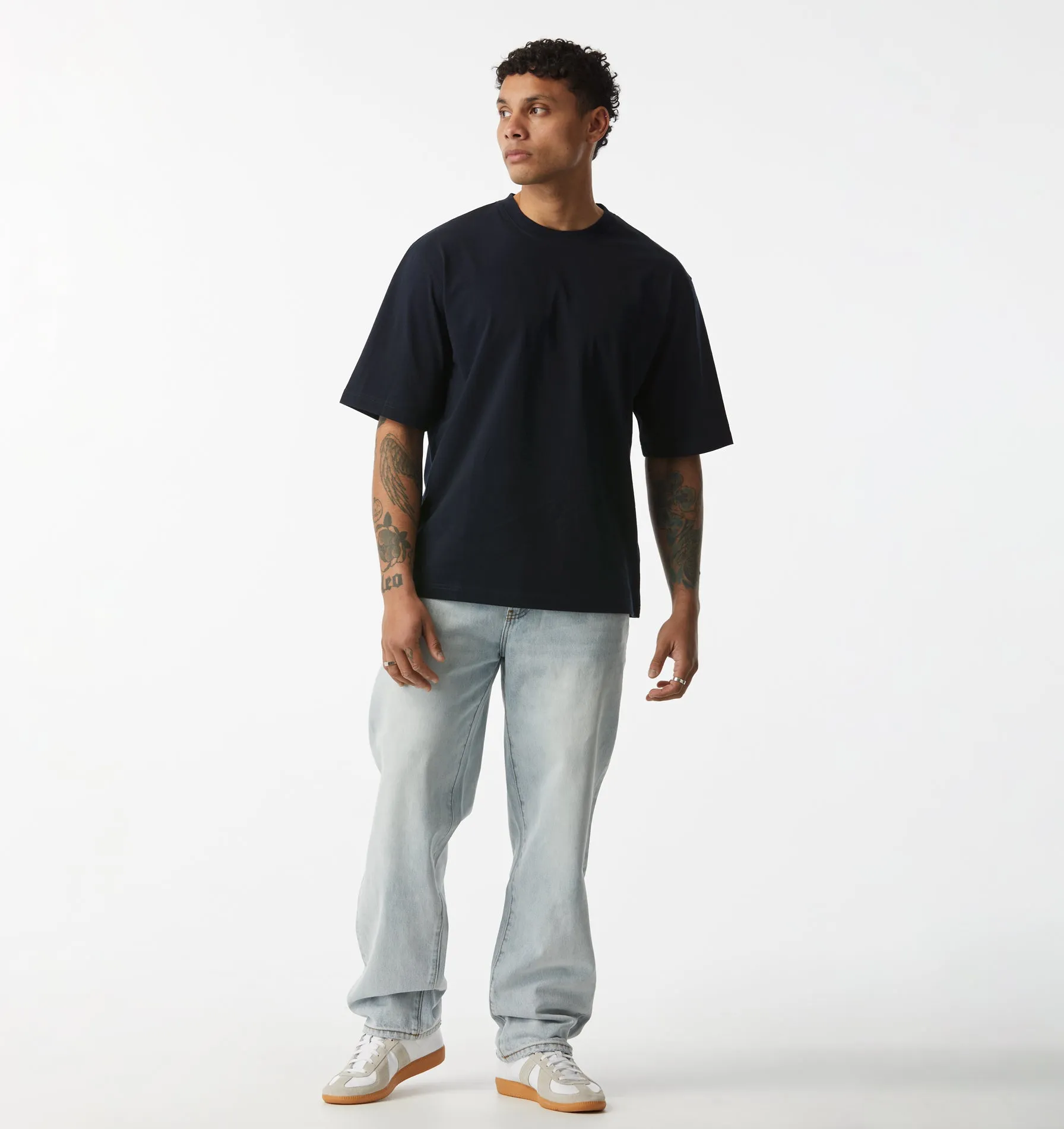 Isaac Cotton Tee - Midnight Navy sold by I Love Ugly product image thumbnail 2