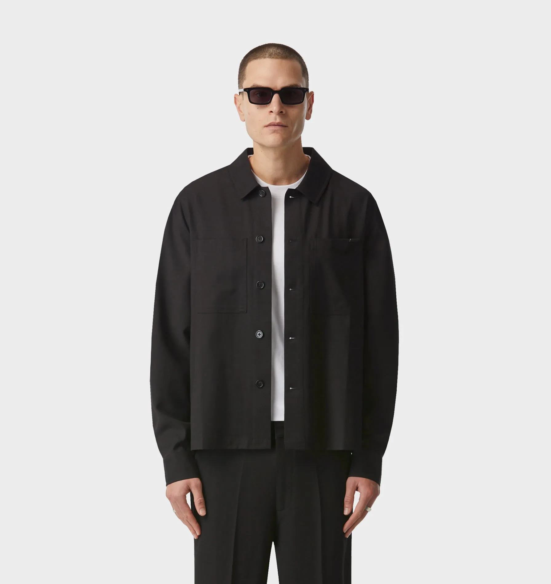 Tailored Overshirt - Black sold by I Love Ugly