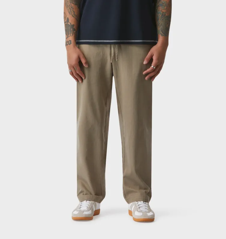 Herringbone Cooper Pant - Taupe sold by I Love Ugly