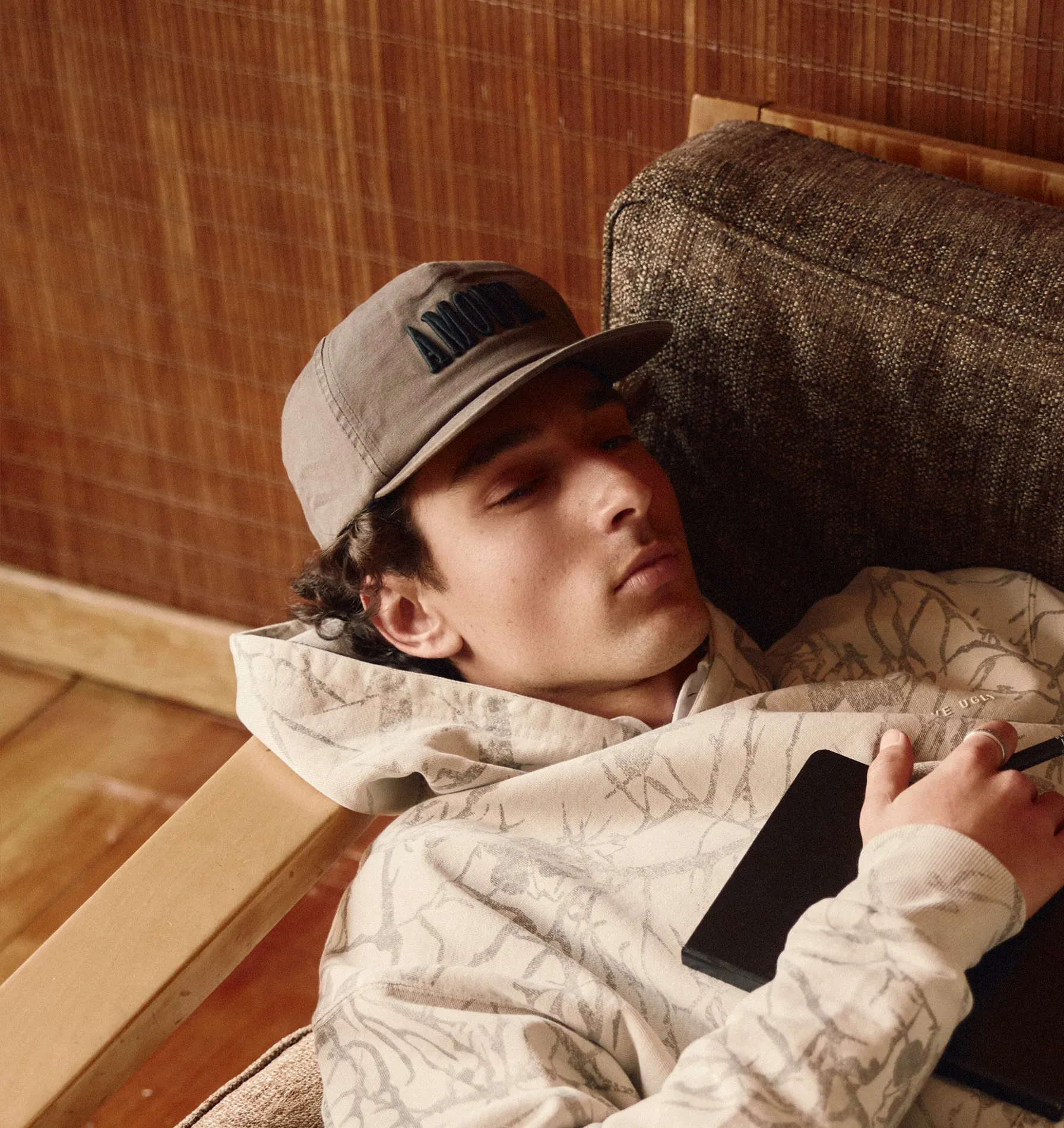 Amour Ryder Cap - Washed Olive/Black sold by I Love Ugly product image thumbnail 5