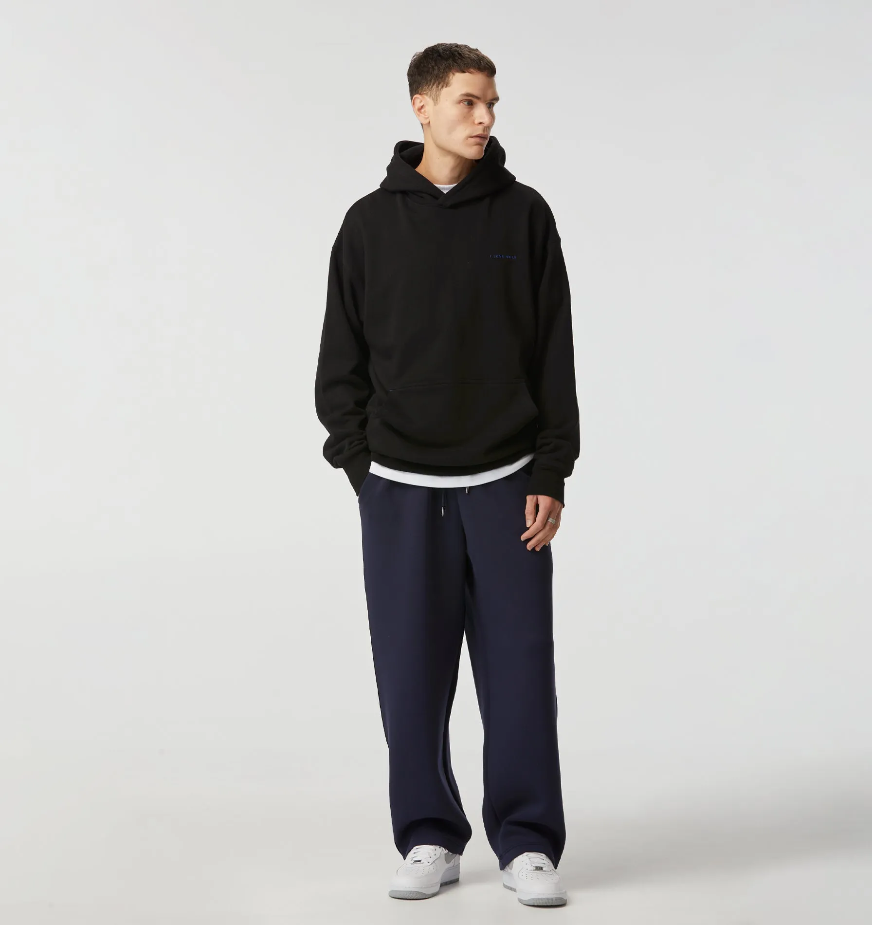 Contrast Logo Box Hood 2.0 - Black/Cobalt sold by I Love Ugly product image thumbnail 2