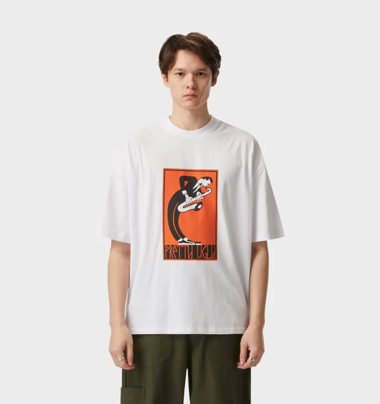 Sax Appeal Box Tee 2.0 - White sold by I Love Ugly