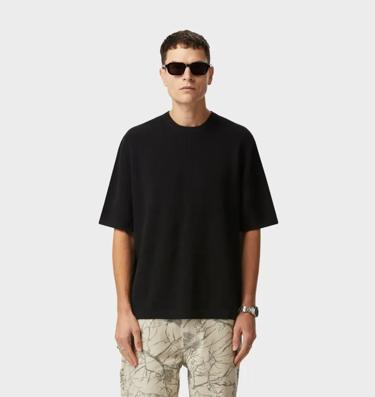 Knit Box Tee - Black sold by I Love Ugly