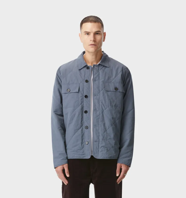 Quilted Overshirt - Smokey Blue sold by I Love Ugly