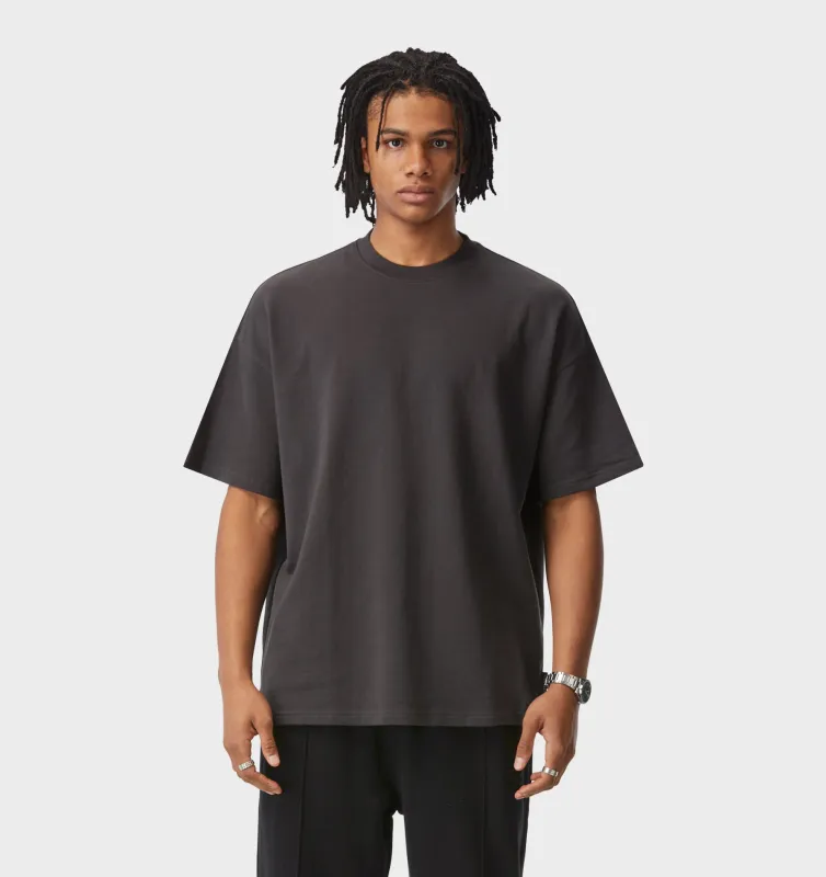 Heavy Box Tee - Charcoal sold by I Love Ugly