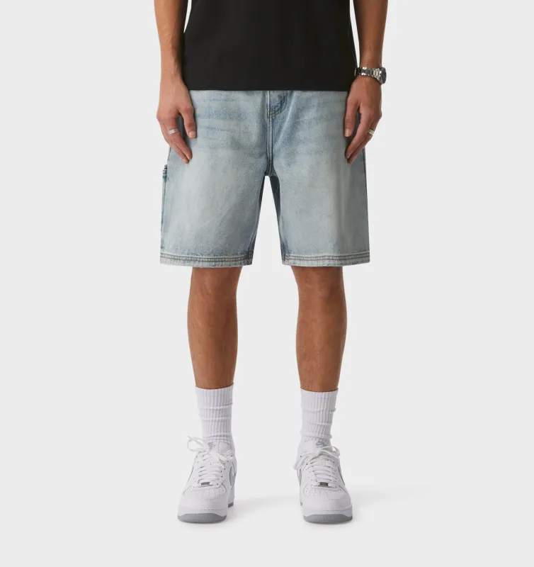 Clean Carpenter Short - Light Vintage Blue sold by I Love Ugly