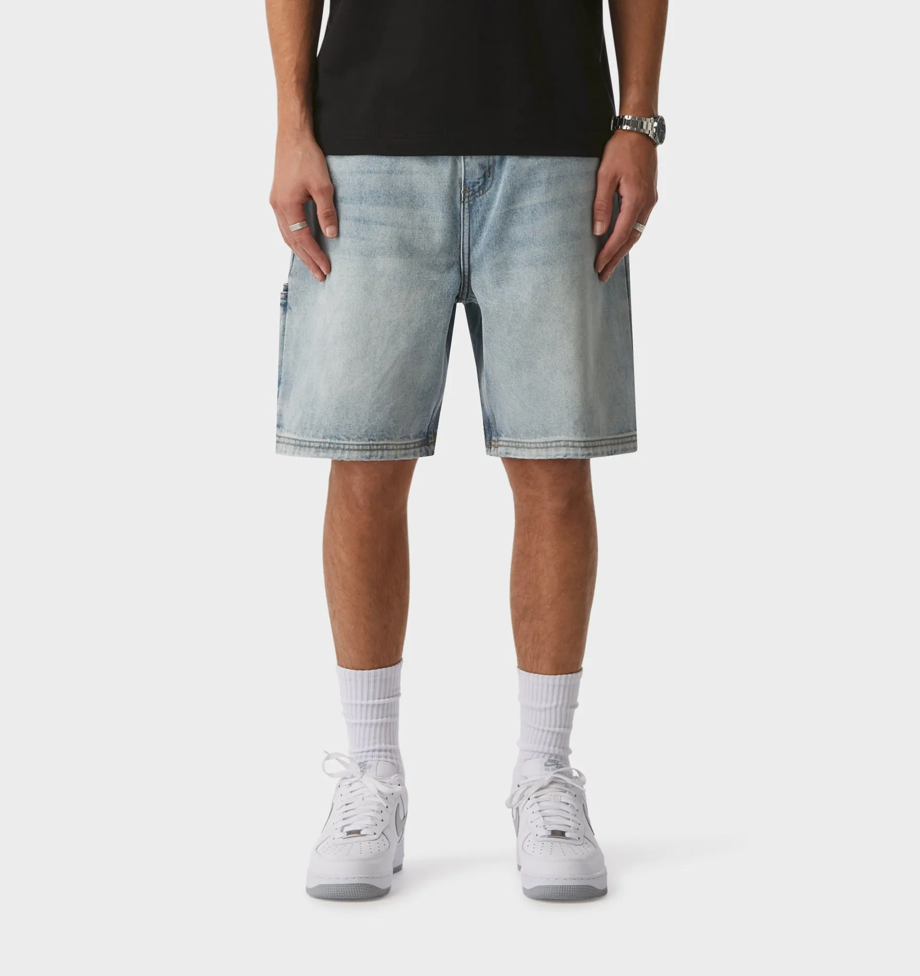 Clean Carpenter Short - Light Vintage Blue sold by I Love Ugly