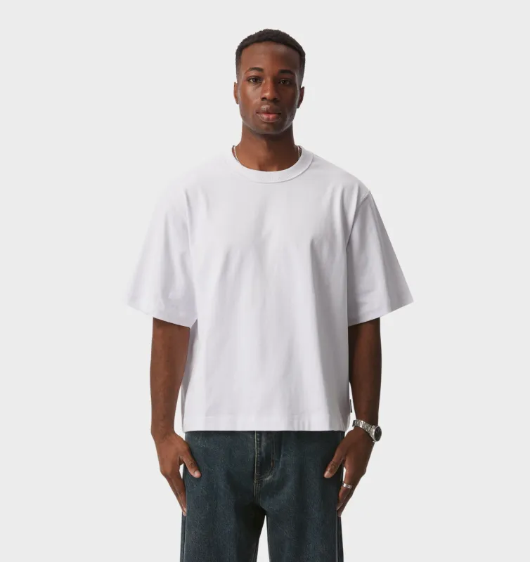 Crop Box Tee - White sold by I Love Ugly